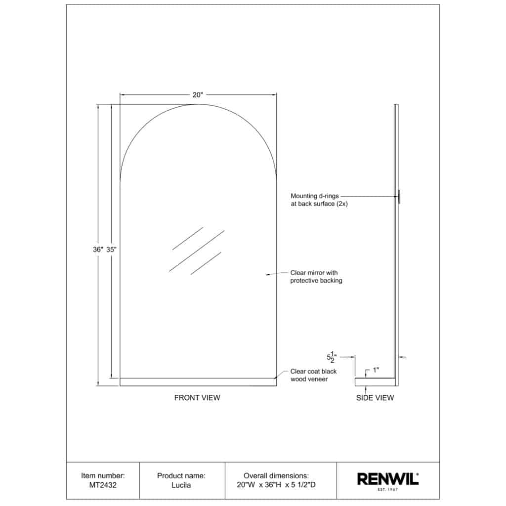 LUCILA Mirror MT2432 MT2432 TECH