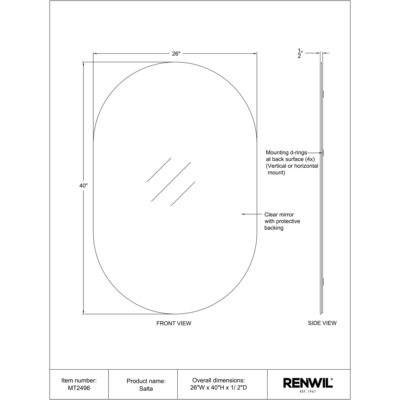 Salta Mirror 10 Salta Mirror MT2496 MT2496 TECHNICAL