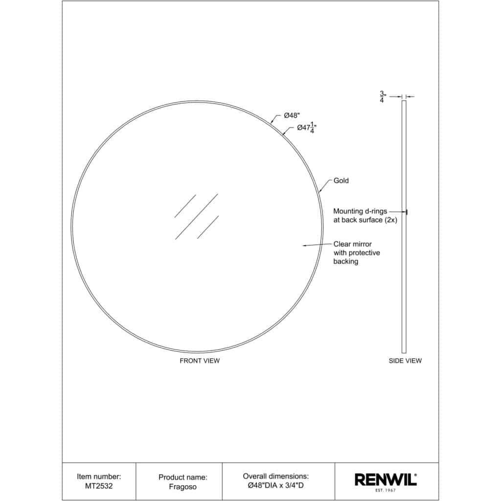 FRAGOSO Mirror MT2532 MT2532 TECHNICAL