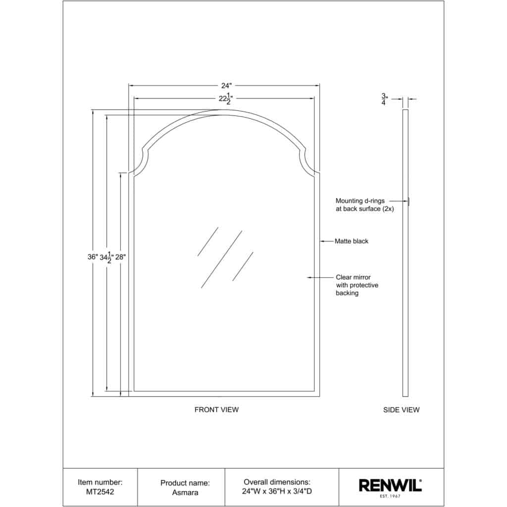 ASMARA Mirror MT2542 MT2542 TECHNICAL