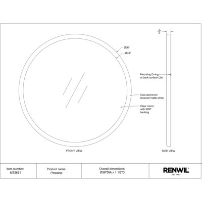Porpoise Mirror 11 Porpoise Mirror MT2631 MT2631 6