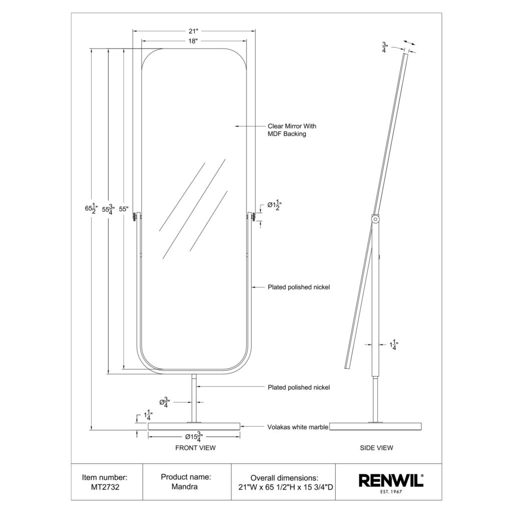 MANDRA Full Length Mirror - Image 5