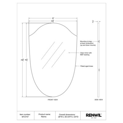 Reims Vanity Mirror 10 Reims Vanity Mirror MT2747 MT2747 5