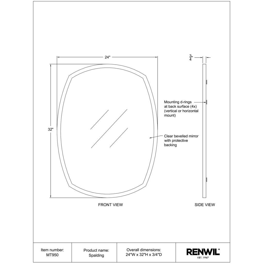 Spalding Mirror MT950 MT950 TECH