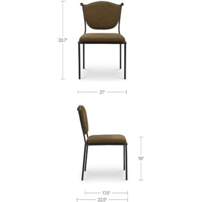 Ferris Dining Chair Green MU-1001-16 MU 1001 16 70 dim