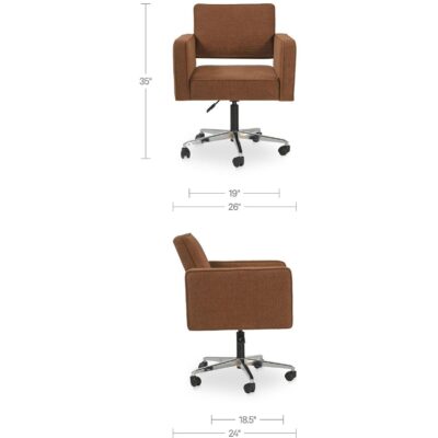 Harris Office Chair Burgundy MU-1003-22 MU 1003 22 70 dim