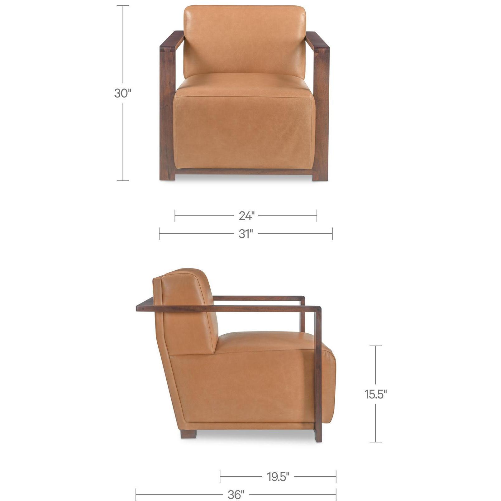 Barnes Accent Chair Tan 3 Barnes Accent Chair Tan - Image 3