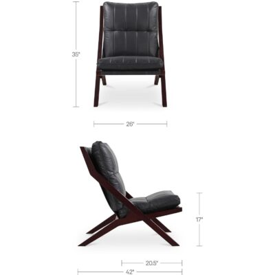 Preston Accent Chair Black 5 Preston Accent Chair Black MU-1005-02 MU 1005 02 70 dim