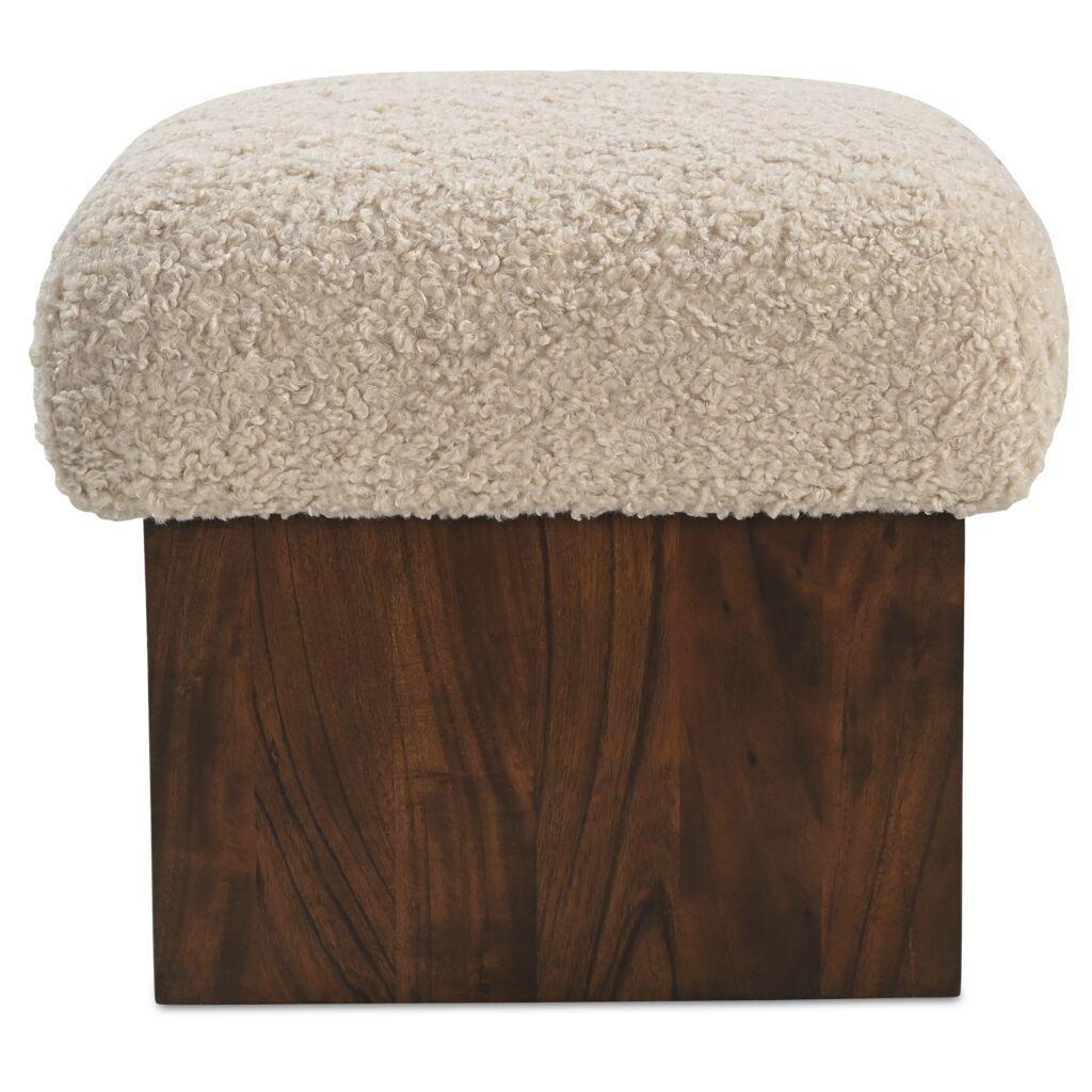 Serge Ottoman Cream Faux Shearling 1 Serge Ottoman Cream Faux Shearling
