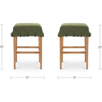 Anna Counter Stool Green MU-1007-16 MU 1007 16 70 dim