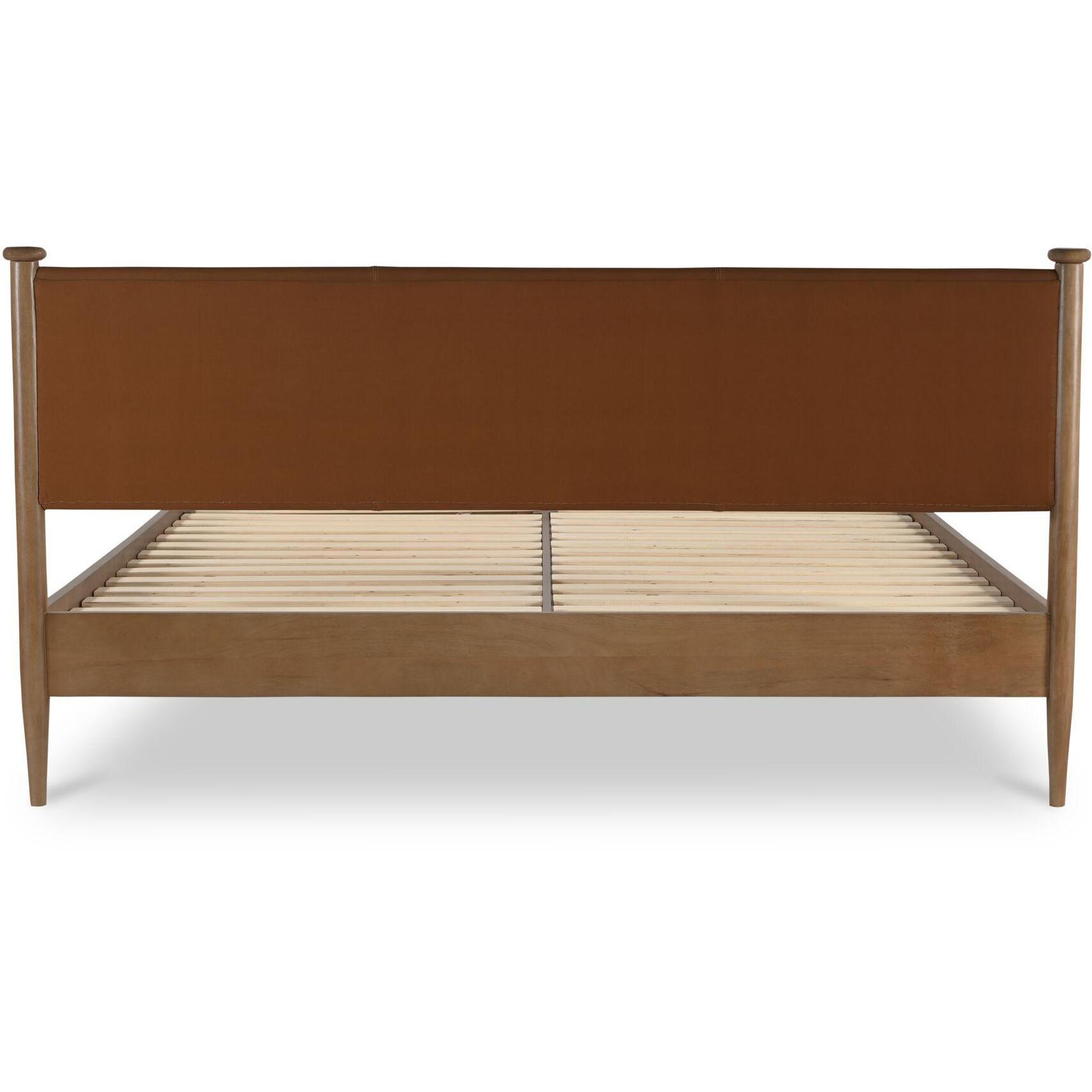 Crosby Queen Bed Brown 4 Crosby Queen Bed Brown - Image 4