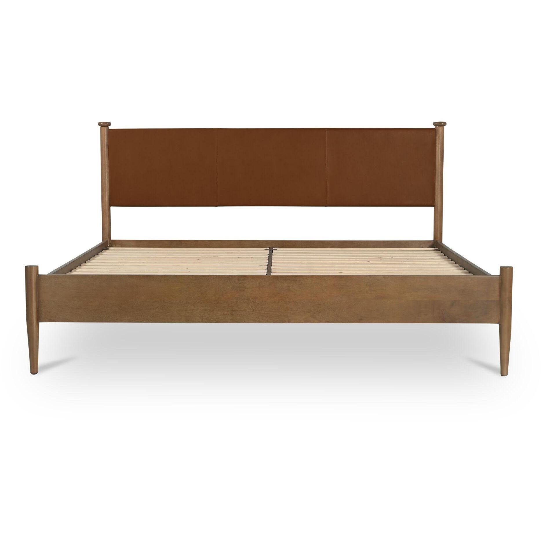 Crosby Queen Bed Brown 2 Crosby Queen Bed Brown - Image 2
