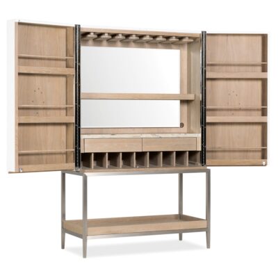 Margaritaville Sail Maker Bar Cabinet 6 Margaritaville Sail Maker Bar Cabinet MV-5964-75163-04 MV 5964 75163 04 open silo