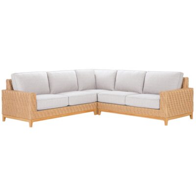 Catalina Left Arm Facing Loveseat in Poros Dune (D)
