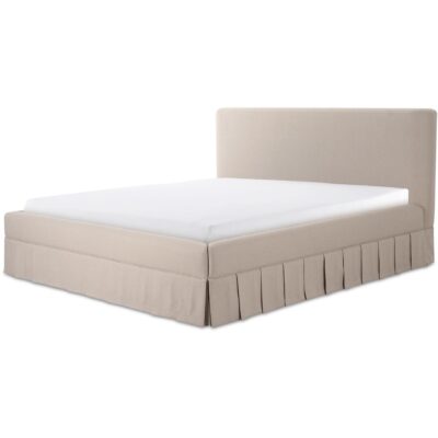 Maren Queen Bed Beige OA-1015-34-0 OA 1015 34 0 Maren Qbed diagL mattress shadsilo
