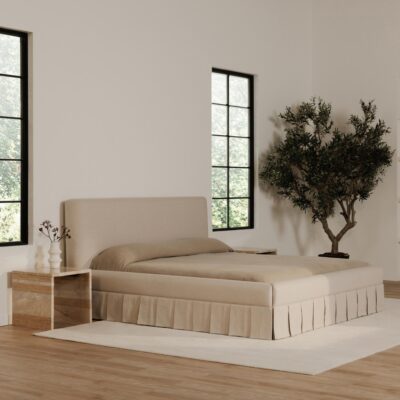 Maren King Bed Beige OA-1016-34-0 OA 1016 34 0 50