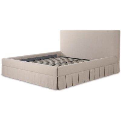 Maren King Bed Beige OA-1016-34-0 OA 1016 34 0 Maren Kbed diagL shadsilo