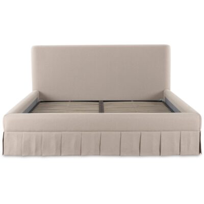 Maren King Bed Beige OA-1016-34-0 OA 1016 34 0 Maren Kbed front shadsilo