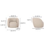 Rae Outdoor Accent Chair Beige Check OA-1022-34 OA 1022 34 70