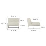 Jules Outdoor Accent Chair Flecked Beige OA-1029-34 OA 1029 34 70