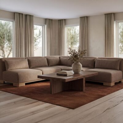 June Sofa Dark Brown OA-1032-20 OA 1032 20 10