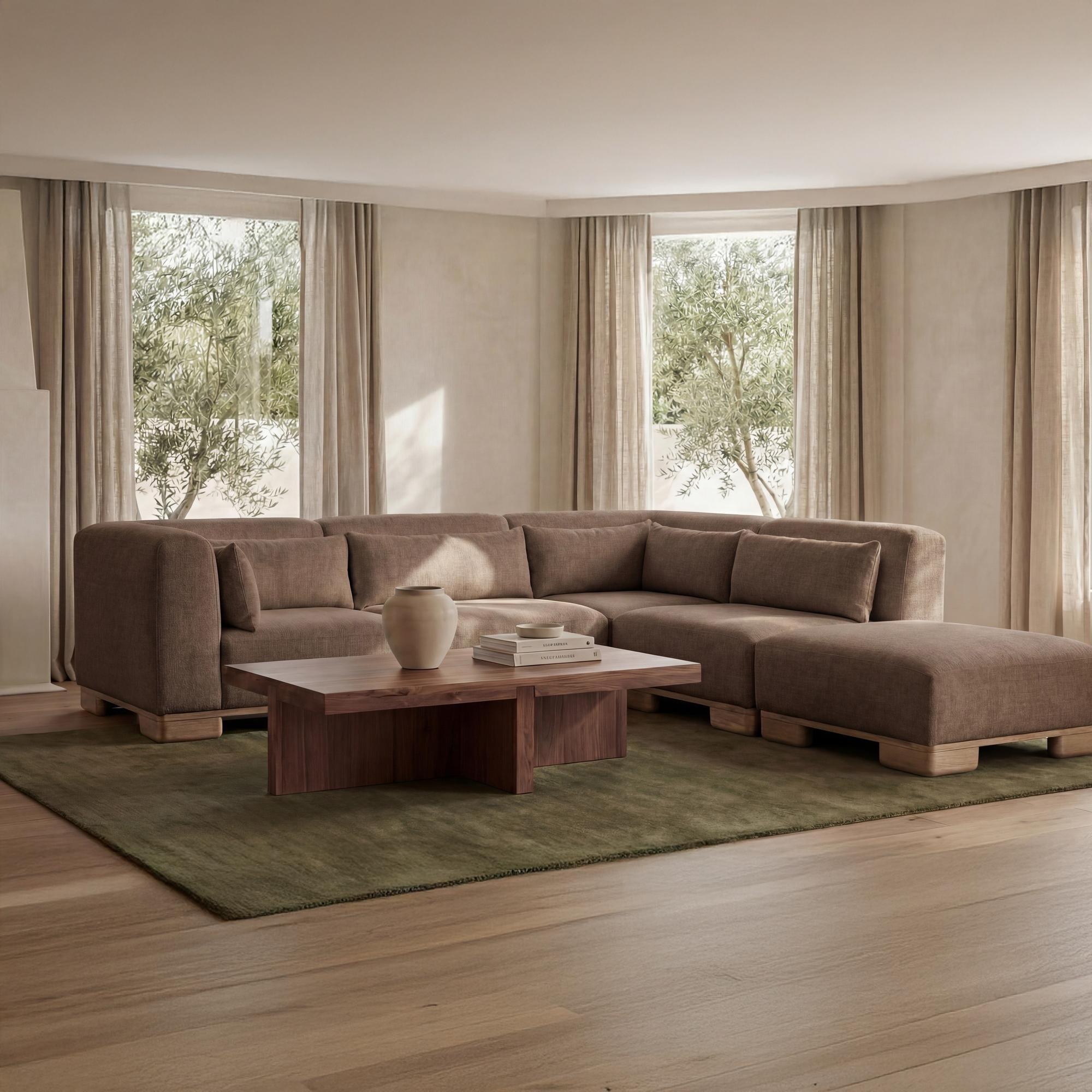 June Ottoman Dark Brown 2 June Ottoman Dark Brown - Image 2