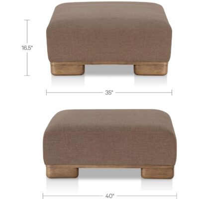 June Ottoman Dark Brown 5 June Ottoman Dark Brown OA-1033-20 OA 1033 20 70 dim