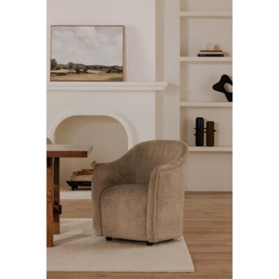 Drava Rolling Dining Chair Beige 20 Drava Rolling Dining Chair Beige OA-1034-34 OA 1034 34 30