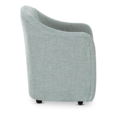 Drava Rolling Dining Chair Light Blue OA-1034-45 OA 1034 45 Drava side right shadsilo