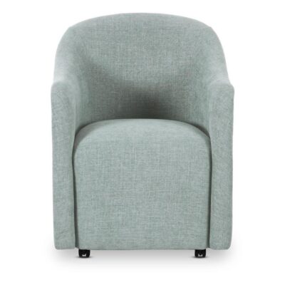Drava Rolling Dining Chair Light Blue
