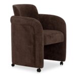 Mesto Rolling Dining Chair Dark Brown OA-1035-20 OA 1035 20 Mesto diagR shadsilo