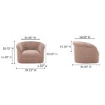 Thora Lounge Chair Blush OA-1039-33 OA 1039 33 70