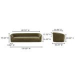 Thora Sofa Dark Green OA-1040-27 OA 1040 27 70