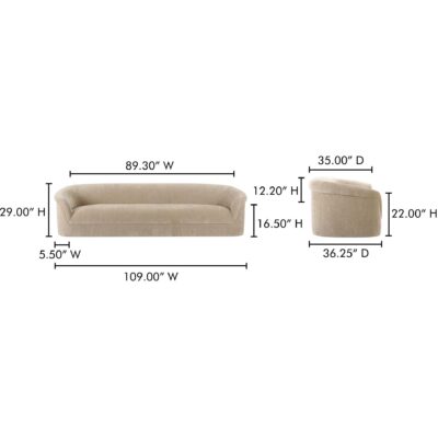 Thora Sofa OA-1040-34 OA 1040 34 70