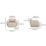 Hazel Lounge Chair Off White OA-1043-34 OA 1043 34 70
