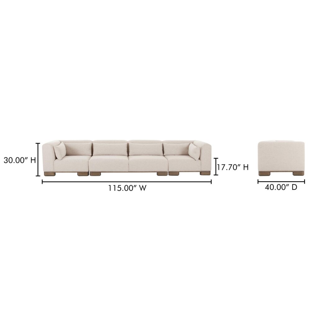 June Modular Sofa Oatmeal - Image 9