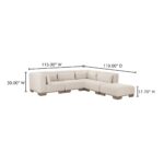 June Dream Modular Sectional Oatmeal OA-1047-34 OA 1047 34 70