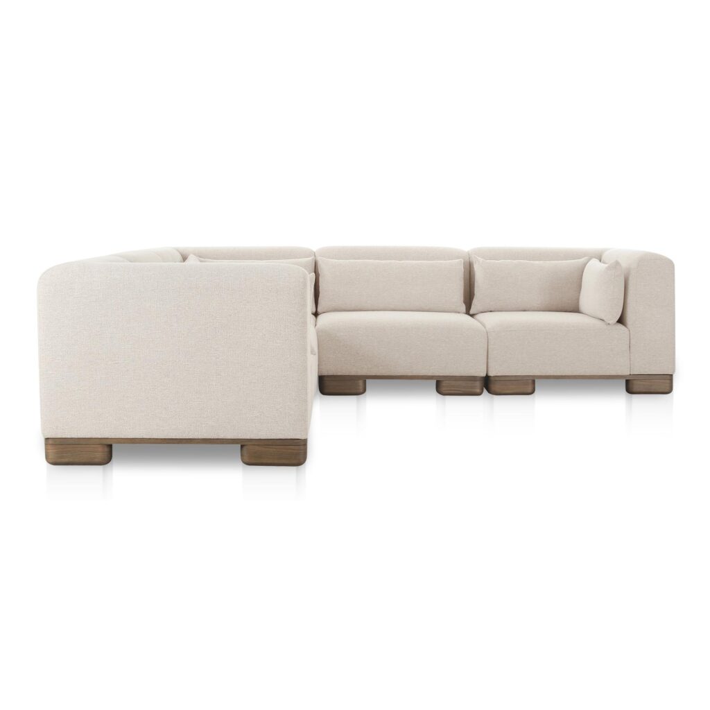 June Classic L-Shaped Modular Sectional Oatmeal - Image 4