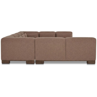 June U Shaped Modular Sectional Dark Brown OA-1049-20 OA 1049 20 June side right shadsilo