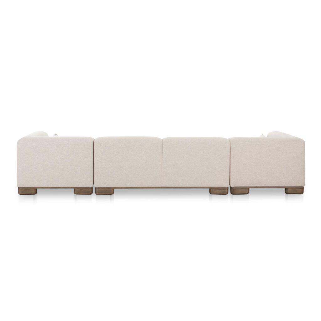 June U Shaped Modular Sectional Oatmeal - Image 4