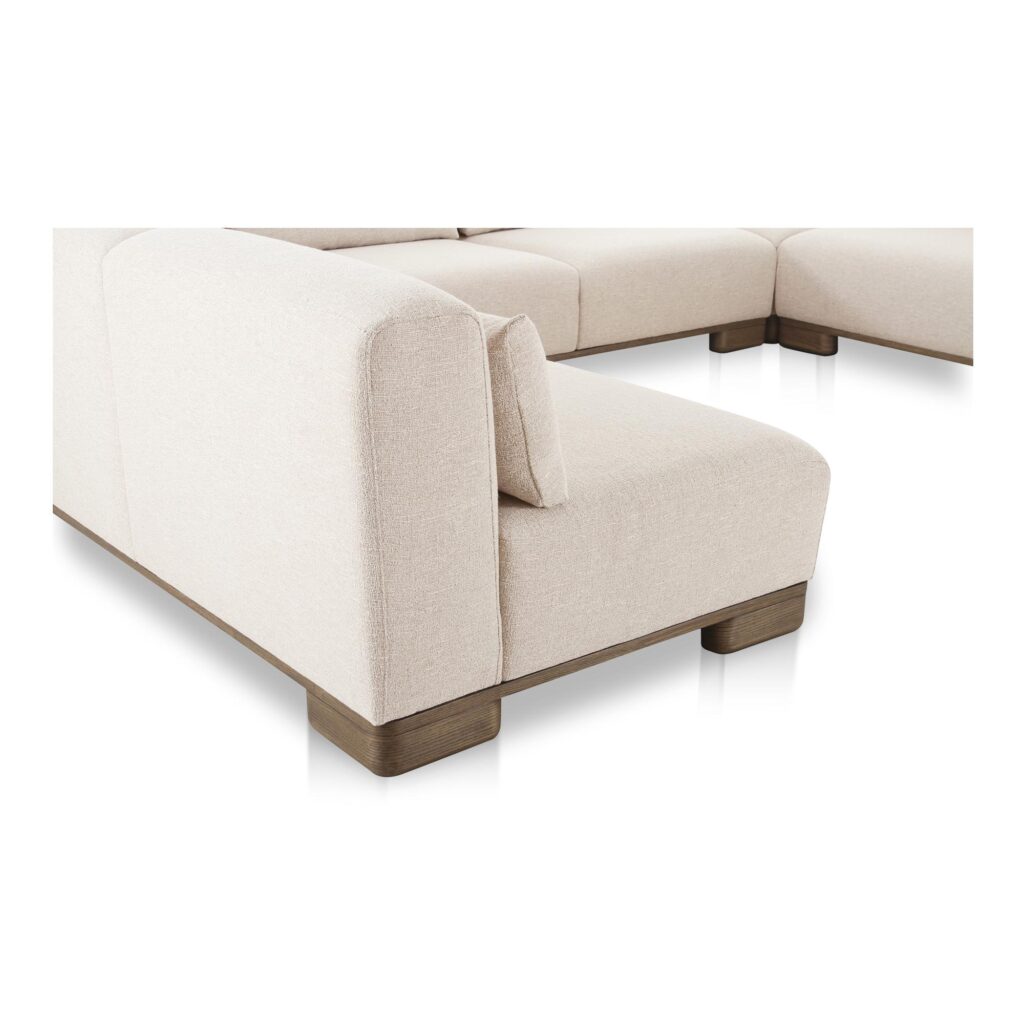 June U Shaped Modular Sectional Oatmeal - Image 5