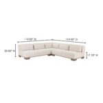 June Corner Modular Sectional Oatmeal OA-1050-34 OA 1050 34 70