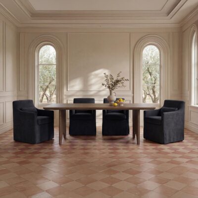Lydia Slipcover Dining Chair Black OA-1051-02 OA 1051 02 10