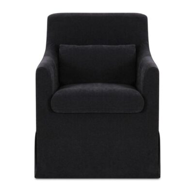 Lydia Slipcover Dining Chair Black