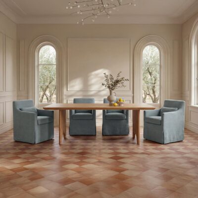 Lydia Slipcover Dining Chair Blue OA-1051-07 OA 1051 07 10