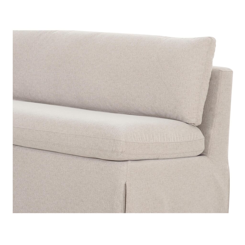 Fable Slipcover Dining Bench Beige - Image 5