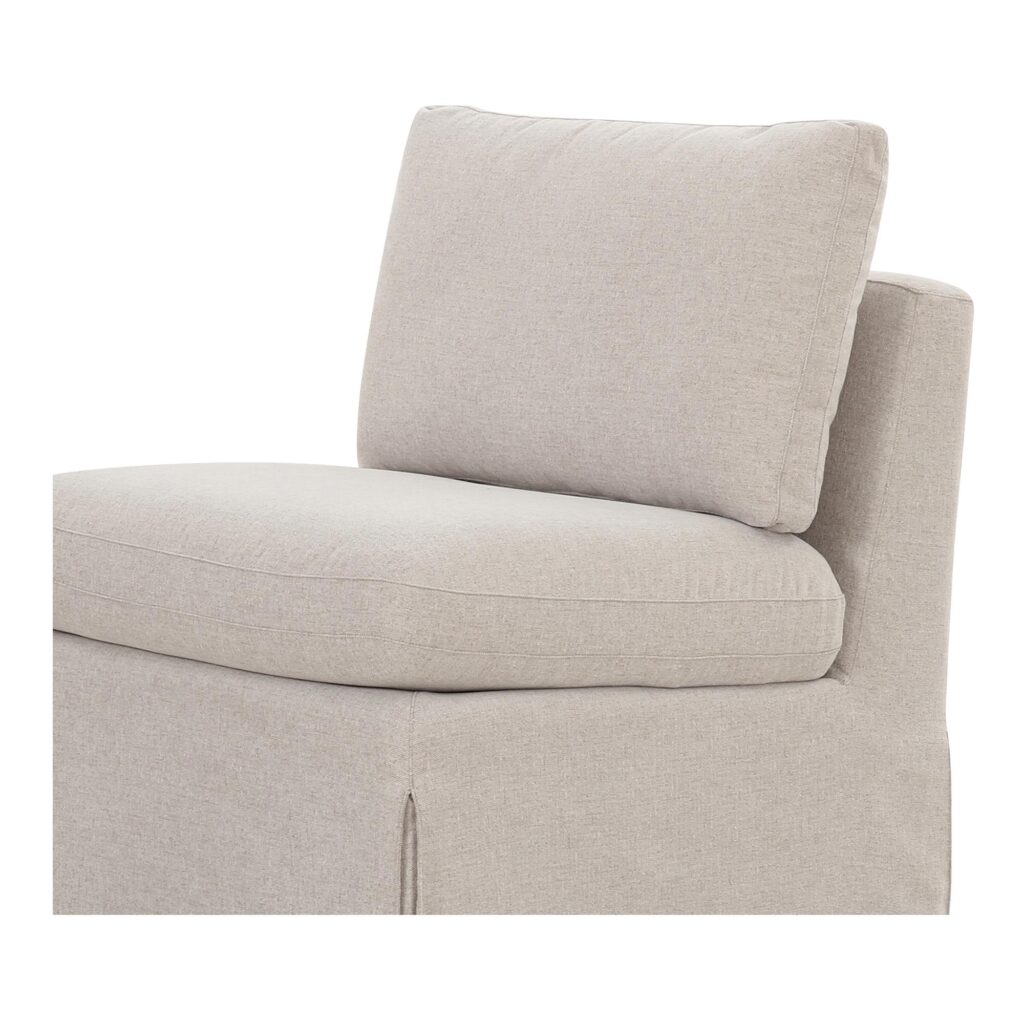 Fable Slipcover Dining Slipper Chair Beige - Image 5