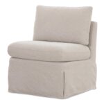 Fable Slipcover Dining Slipper Chair Beige OA-1053-34 OA 1053 34 Fable diagL shadsilo