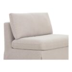 Fable Slipcover Dining Chair and Half Beige OA-1054-34 OA 1054 34 Fable closeup shadsilo