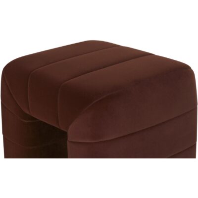 Verity Stool Warm Brown 10 Verity Stool Warm Brown OA-1056-03 OA 1056 03 Verity closeup shadsilo